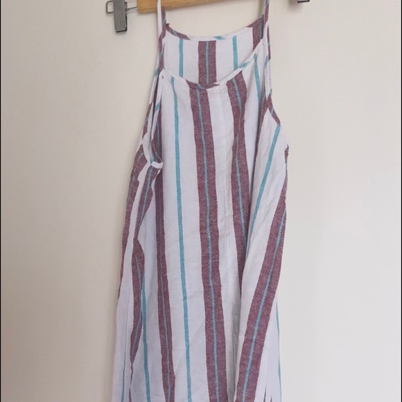 90s Colorblock Stripe Slip dress - Picture 3 of 5